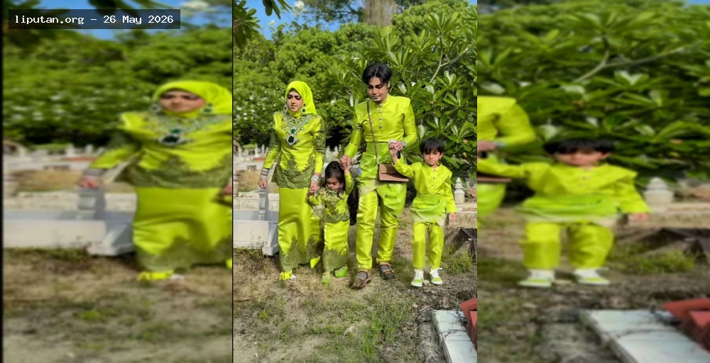 Pria Malaysia Jahit 30 Pasang Busana Lebaran Keluarga