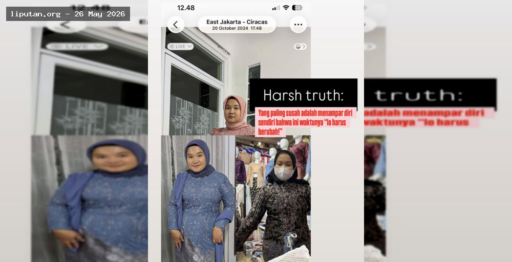 Viral Wanita Turun 20 Kg dari XXL ke S dalam Setahun