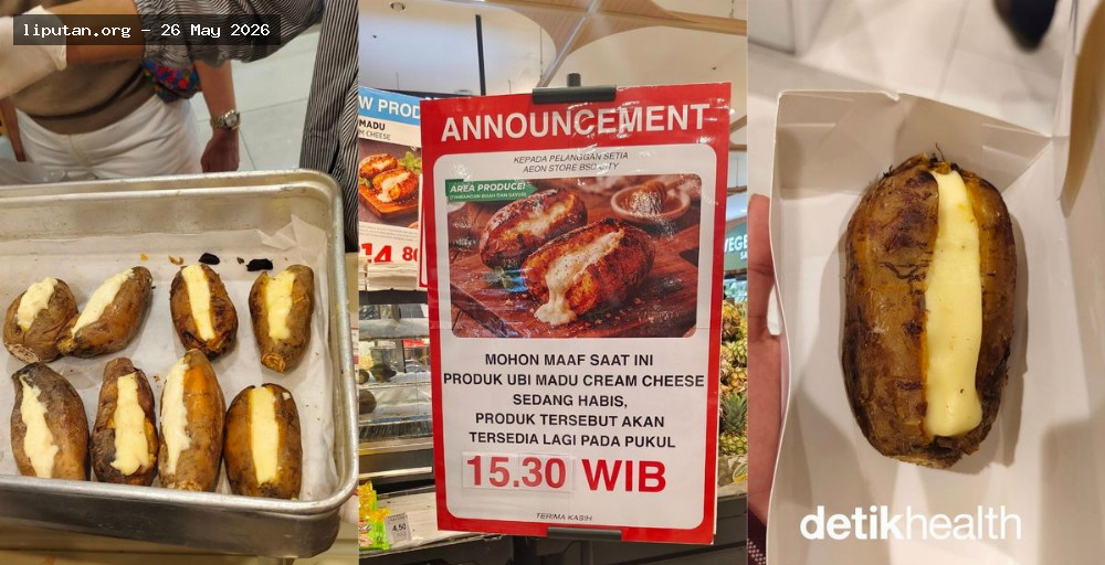 Ubi Cream Cheese Viral, Ahli Gizi Ingatkan Kalori