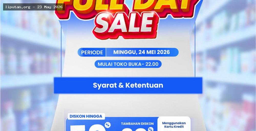 Transmart Full Day Sale Besok, Diskon Elektronik Hingga 50%