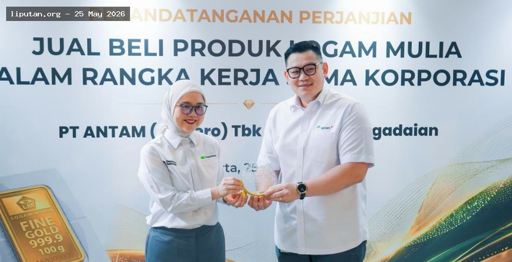 Pegadaian dan ANTAM Perkuat Ekosistem Emas Nasional