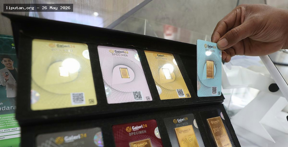 Harga Emas Antam Turun Rp 5.000 per Gram Hari Ini