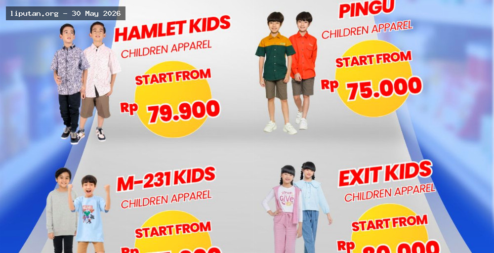 Transmart Full Day Sale Tawarkan Diskon Pakaian Anak